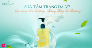 Review sữa tắm trắng body V7